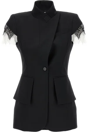 Alexander McQueen Lace Detail Blazer