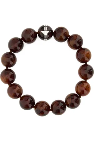 Prada Printed Pearls Necklace