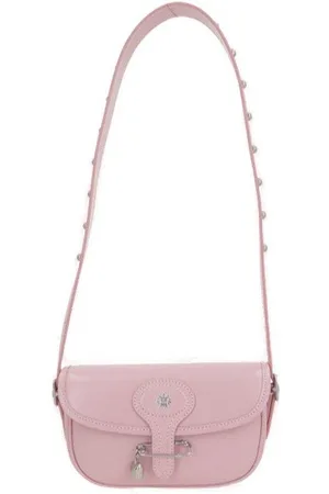 Bally Beckett Logo Printed Studded Shoulder Bag