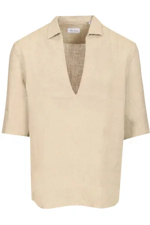 TAGLIATORE Linen Polo Shirt