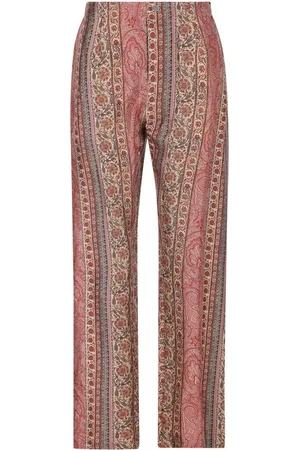 Etro Floral Printed Straight-leg Trousers