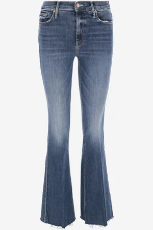 Mother Cotton Blend Denim Flared Jeans