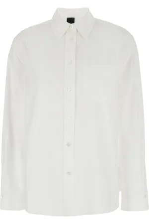 Pinko Shirt With Classic Collar And Chest Pocket In Cotton Woman