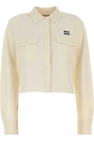 Miu Miu White Cashmere Shirt