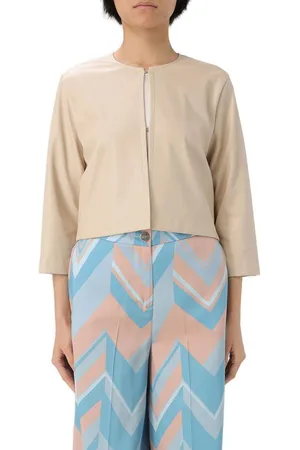 Liu Jo 3/4 Sleeved Crewneck Cropped Jacket