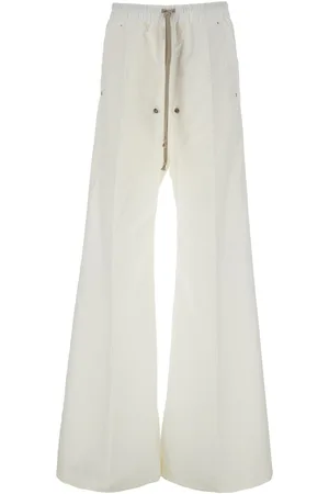 Moncler Belas Pants With Drawstring Waist And Logo Patch On The Side In Tech Fabric Man