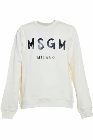 Msgm Logo Printed Crewneck Sweatshirt