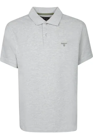 Barbour Light Grey Piquã Polo Shirt