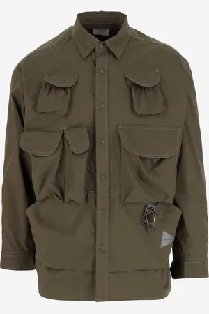 and wander Multi Pocket Cotton Blend Shirt
