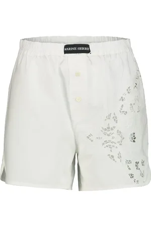 Marine Serre Short In Regenerated Household Linen