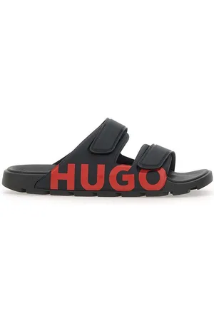HUGO BOSS Double Touch-closure Straps Logo Sandals