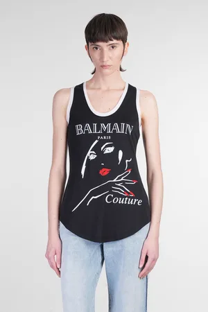 Balmain Tank Top In Wool And Polyester