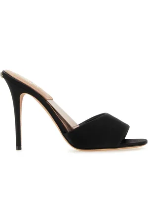 VALENTINO GARAVANI Black Satin Mules