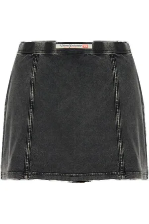 Diesel O-aleggra-mini Denim-effect Skirt