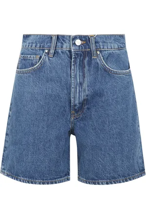 ANINE BING Kat Thigh-length Denim Shorts