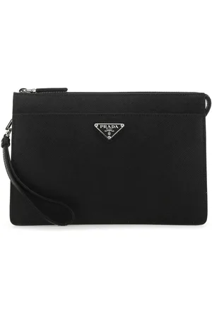 Prada Black Leather Clutch