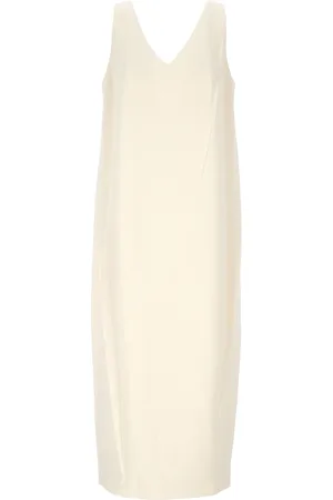 THEORY V-neck Sleeveless Midi Dress