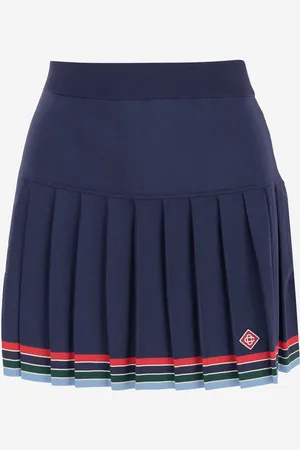 Casablanca Pleated Baseball Skirt