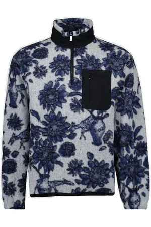Dior Floral Patterned Zip Detailed Jumper
