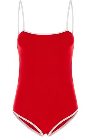 Miu Miu Red Stretch Nylon Swimsuit
