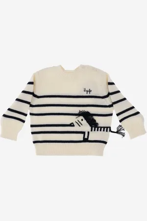 Il gufo Cotton Sweatshirt With Zebra Pattern