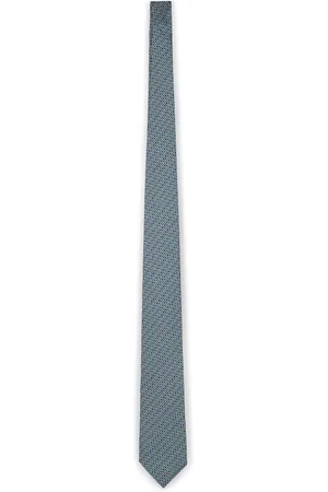 Salvatore Ferragamo Gancini-printed Pointed Tip Tie