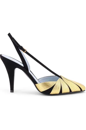 VALENTINO GARAVANI Foliefoliage Suede Décolleté Slingback