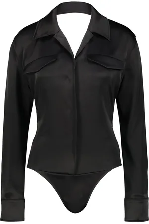Courrèges Backless Shirt Bodysuit