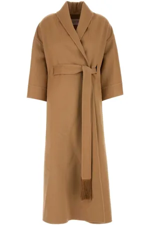 VALENTINO GARAVANI Camel Wool Blend Coat