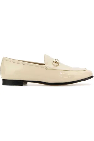 Gucci Ivory Leather Loafers
