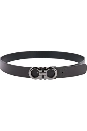 Salvatore Ferragamo Leather Belt With Gancini Buckle