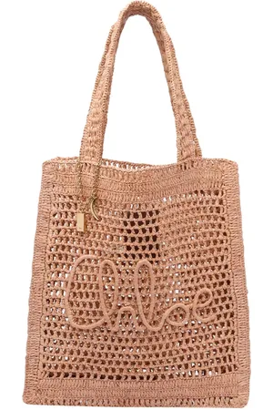 Chloé Rafia Summer Banana Tote Bag