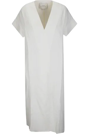 STUDIO NICHOLSON V-neck Short-sleeved Dress