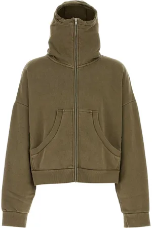 Entire Studios Army Green Cotton Oversize Sweatshirt