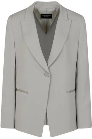 Emporio Armani Icon Chevron Single-breasted Blazer