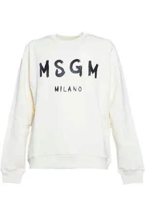 Msgm Logo Printed Crewneck Sweatshirt