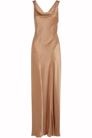 Alberta Ferretti Cut Out Cocktail Satin Dress
