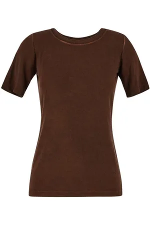 UMA WANG Crewneck Ribbed T-shirt
