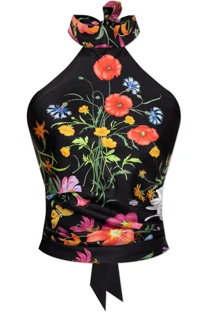 Gucci Silk Top With Floral Pattern