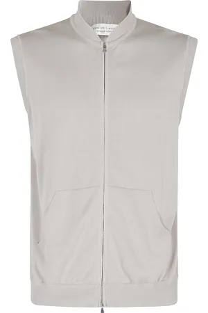 FILIPPO DE LAURENTIIS Bomber Zip Smanicato In Maglia Di Cotone