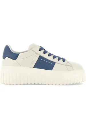 Hogan H Stripes Ivory Leather Sneakers