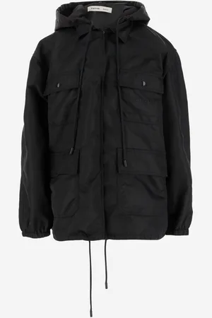 Carven Glossy Nylon Hooded Jacket