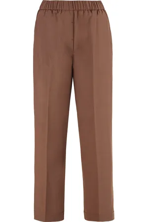 PESERICO SIGN High-waist Wide-leg Trousers