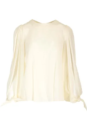 Chloé Crêpe De Chine Top With Knotted Detail