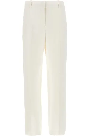 ERMANNO SCERVINO Ivory Viscose Blend Pant