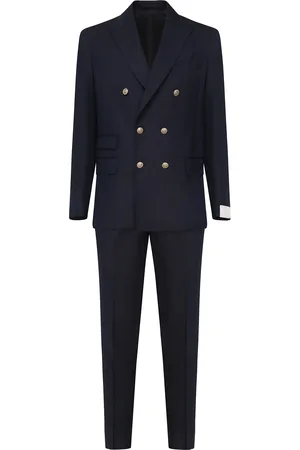 ELEVENTY Double-breasted Platinum Suit