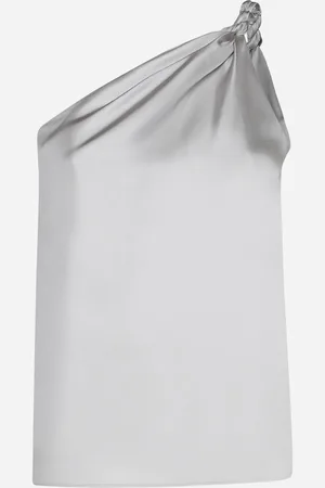 Loulou Studio Adiran One-shoulder Silk Top
