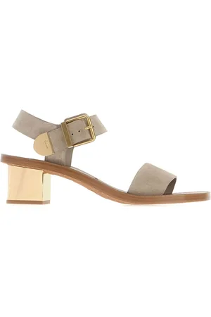 Chloé Dove Grey Suede Sandals