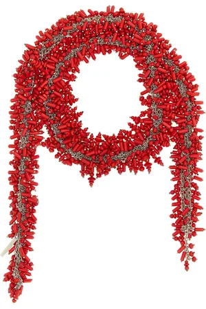 DRIES VAN NOTEN Embroidered Scarf Necklace