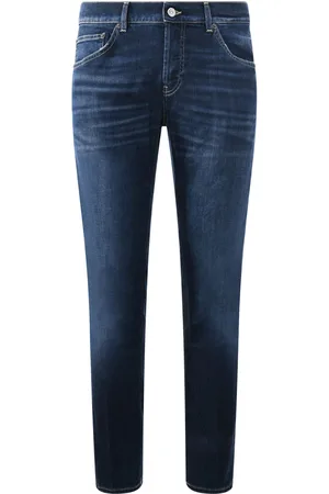 Dondup Mius Slim Fit Jeans In Dark Stretch Denim